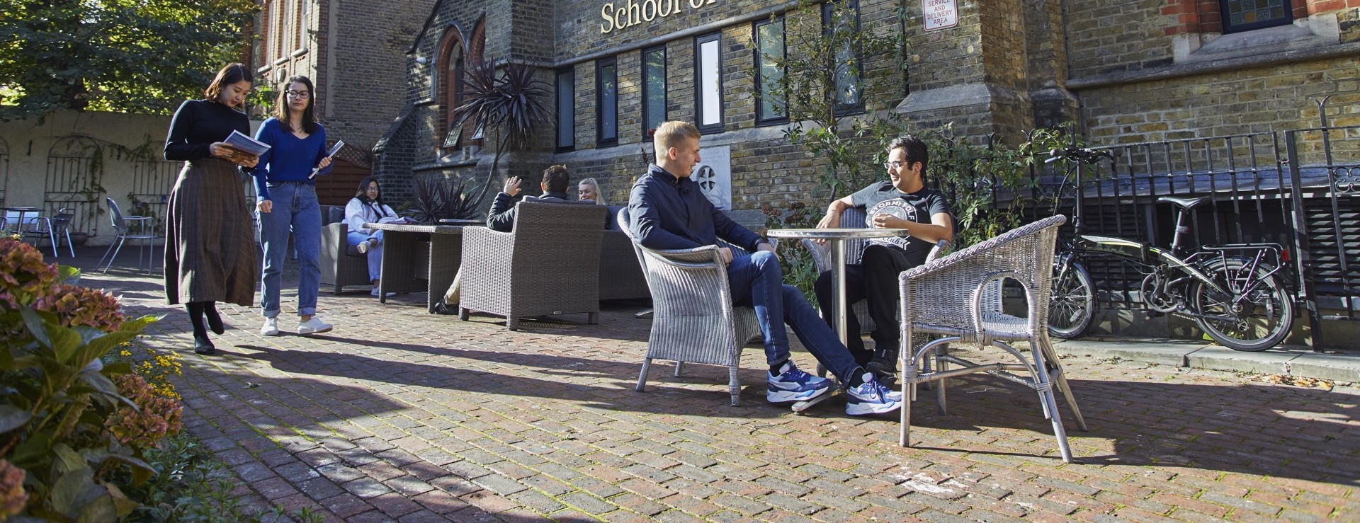 Campus With Students