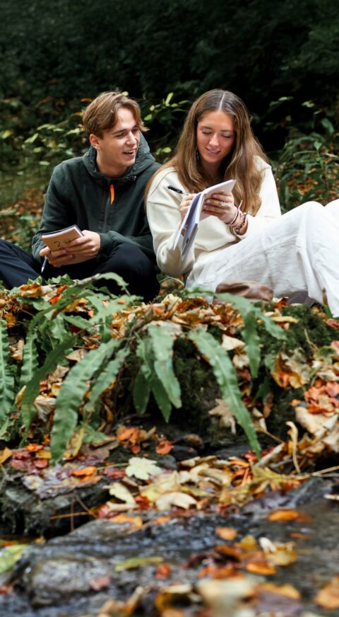 Students Learning Outside