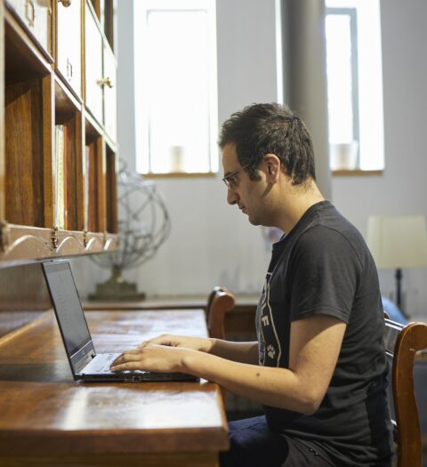Student On Laptop